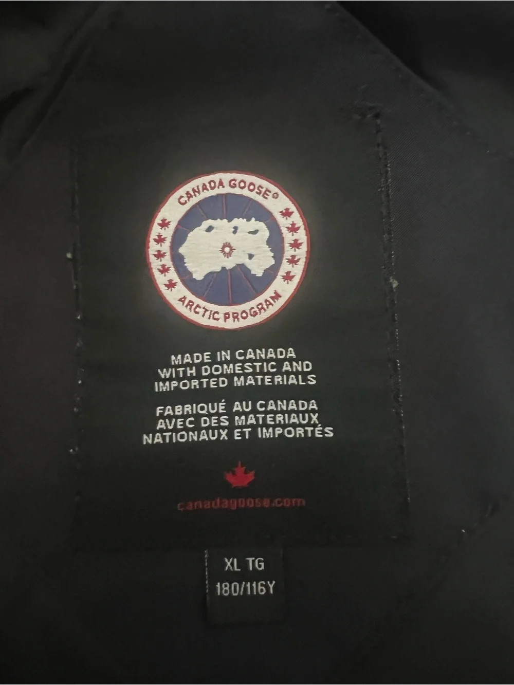 Canada Goose Blue Men's Insulated Down Puffer Parka with Hood Size XL